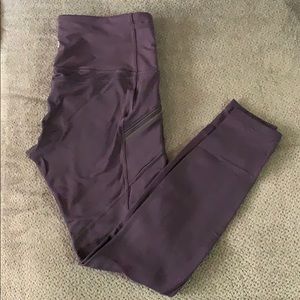 Size 10 purple insulated lululemon leggings